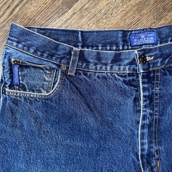 Wampum Gold Series Indigo Jeans Vintage 90s Regular Fit Size 60 - W 40 - Picture 5 of 15